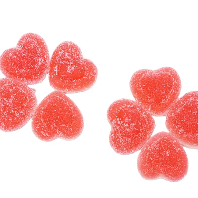 
Sugar gummy candy heart shaped soft candy 