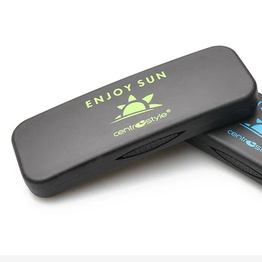 Factory directly hard Plastic white frosted clip on sunglasses optical case small large size cheap glasses case
