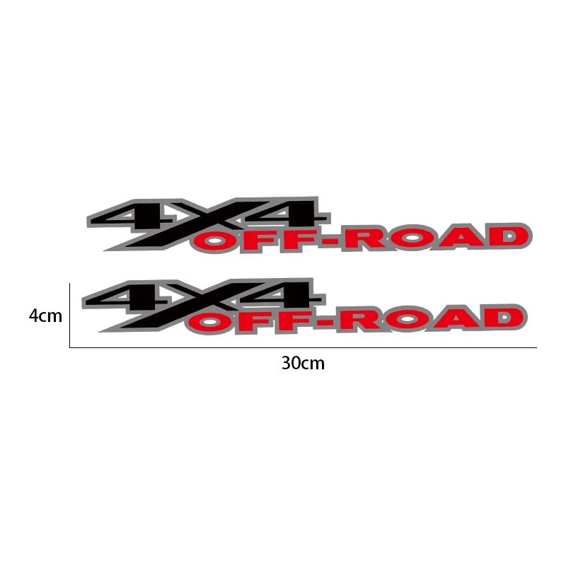 2pcs 4X4 Road Car Stickers For Ford F150 Chevrolet Silverado GMC Sierra Dodge Ram Isuzu Dmax Pickup Decor Decal Graphics