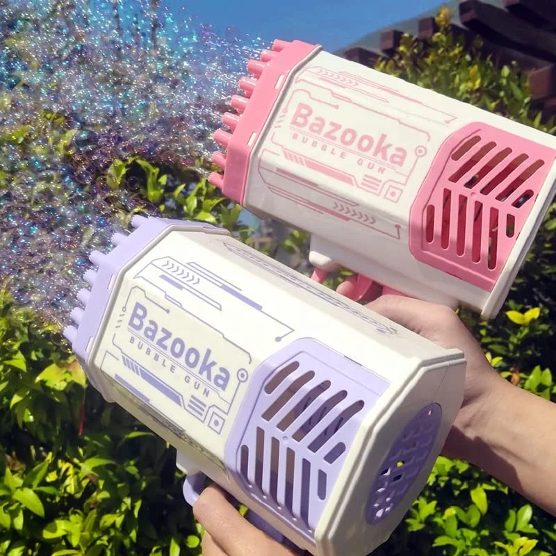 2022 Hot Bubble Toys Wedding Bubble Guns Machine Summer Outdoor Products Electric Bubble Gun