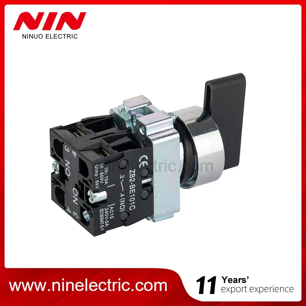 22MM waterproof XB2-BJ33 3 position selector push switch button