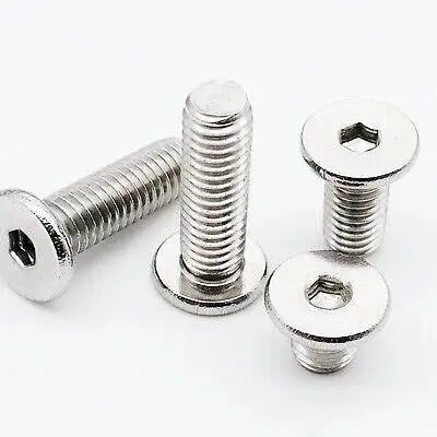 TOBO M2-M6 A2 Stainless Steel Allen Hex Hexagon Socket Large Thin Flat Low Head Bolt