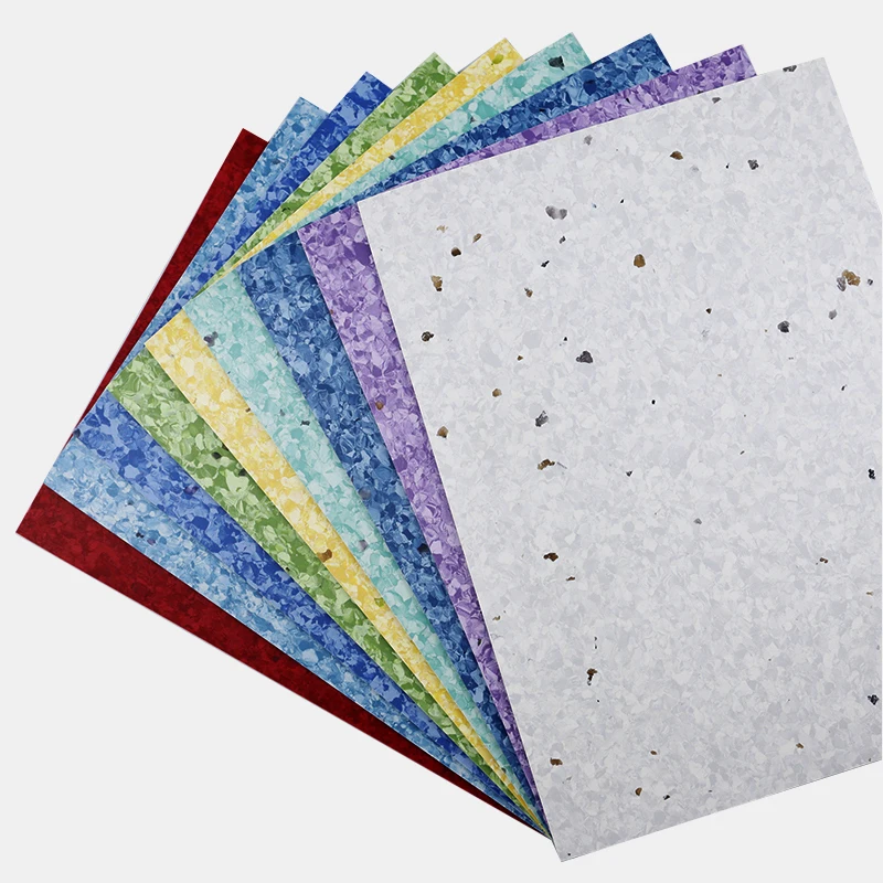 Durable 3mm Thick PVC Vinyl Flooring Roll Indoor Anti-Slip Adhesive Plastic Sheet