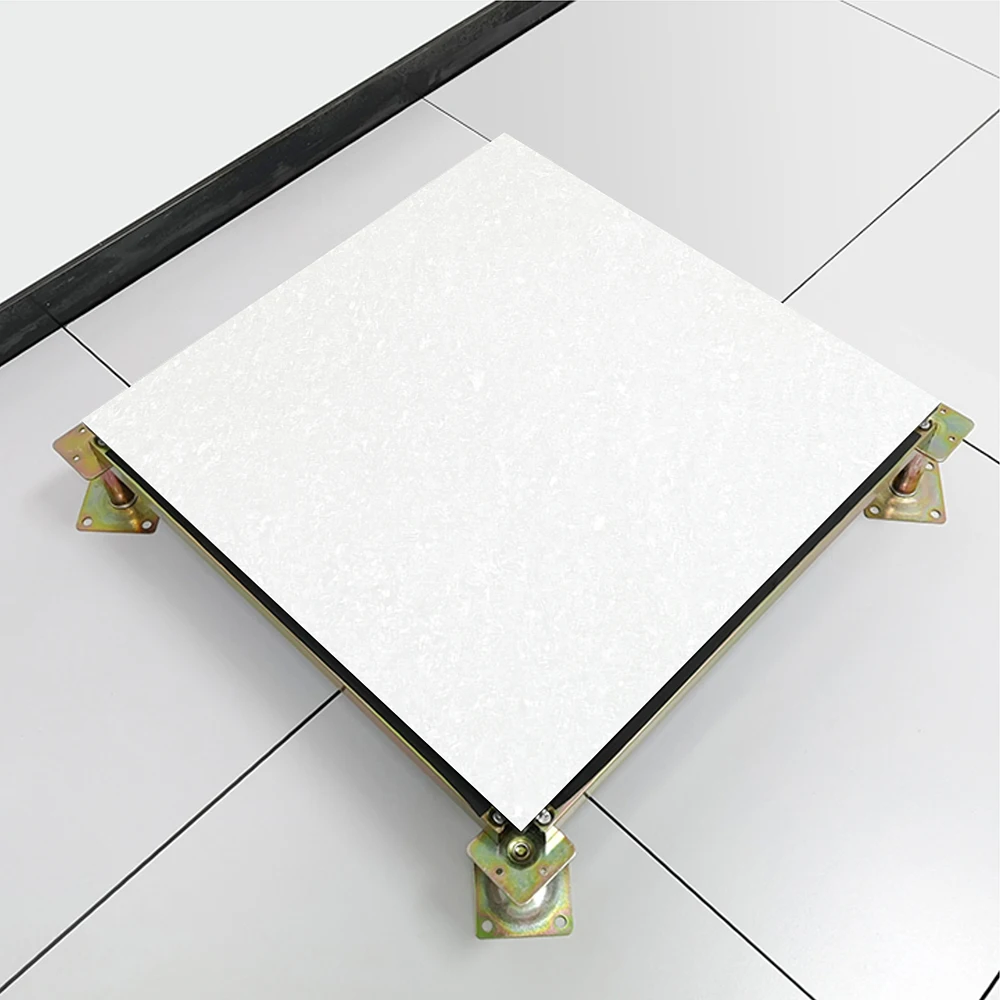 Professional technical 600x600 anti-static floor tiles Straight laying data center antistatic ceramic floor tiles