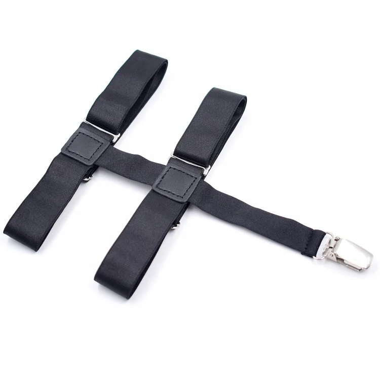 Men Adjustable Socks Stays Leg Thigh Elastic Garter Belt Non slip Locking Clips Keep Shirt Tucked Suspender Garters Strap