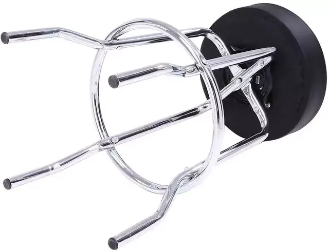 360 Degree Rotating Bar Stool Comfort Cushion Garage/Workshop Car Creeper Seat with Chrome Legs