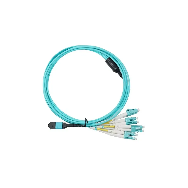 8 core 12 core 16core Om4 Mpo Multimode Elite Breakout Cable Female Patchcord Lc Om Mtp Mpo Patch Cord