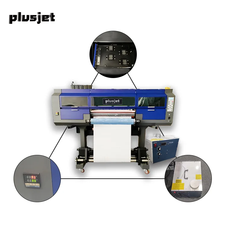 Plusjet UV DTF принтер A1 переводная пленка печатная машина PJ-60WA 60 см рулон в ПЭТ