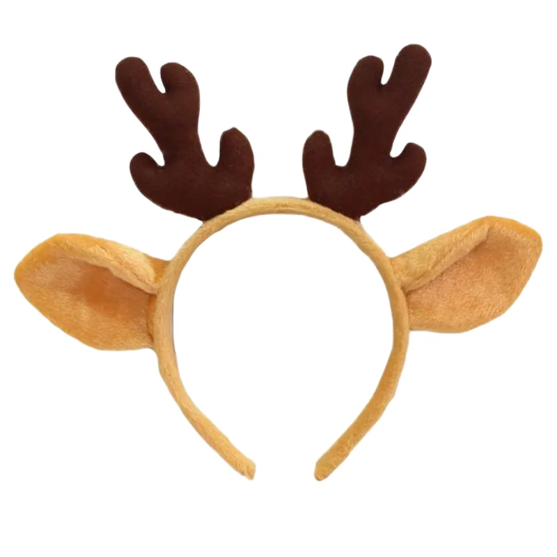 Christmas Head Band Reindeer Velvet Kids Girl Deer Antler Christmas Headbands For Women