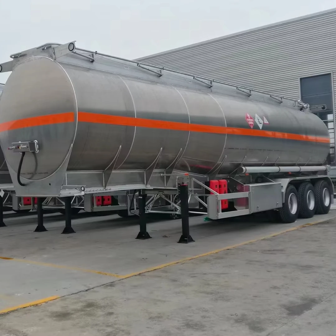 Chengda 45000 Liters aluminum Alloy Fuel Oil Tanker liquid diesel Fuel Tank Semi Trailer for sale