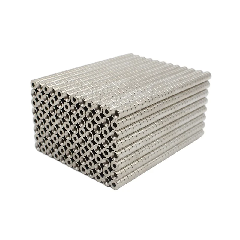 Прочный N45 никелированный круглый потайной магнит NdFeB для магнитных захватов и электронных продуктов