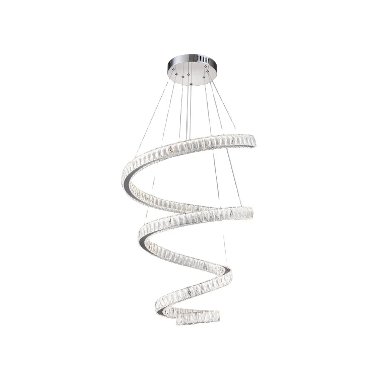 
 Роскошная Современная декоративная белая люстра для отеля на заказ, 63 Вт, светодиодная подвесная люстра с кристаллами, Китай  