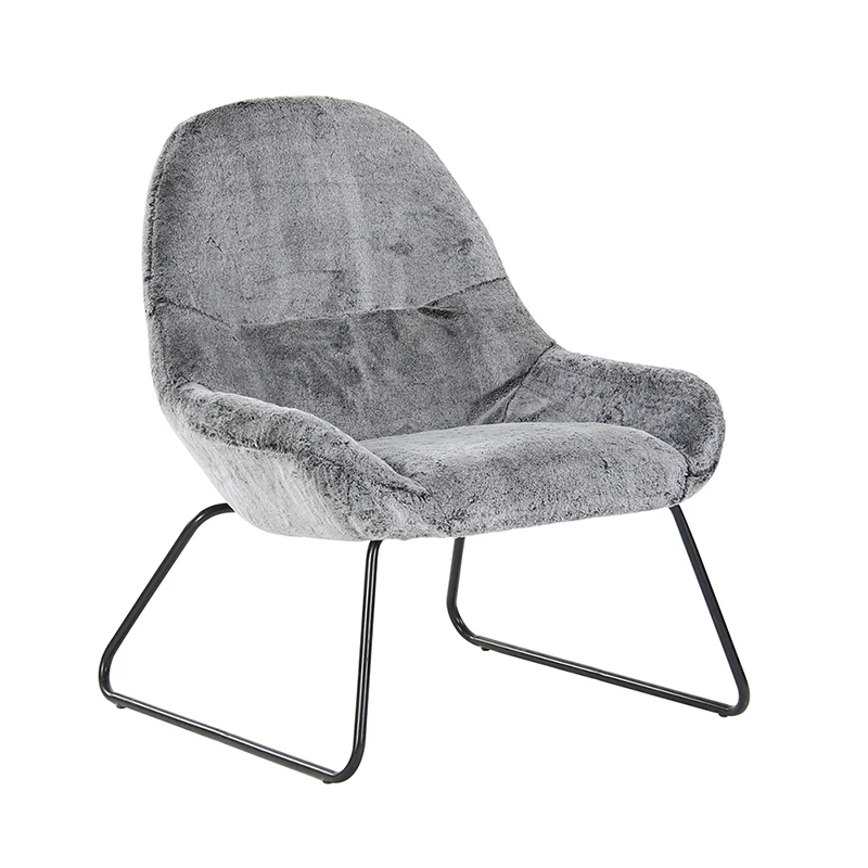 Бархатный черный пластиковый распылитель железных ножек, Короткие Плюшевые тканевые стулья для гостиной, современный стул для отдыха, обеденный стул для отдыха