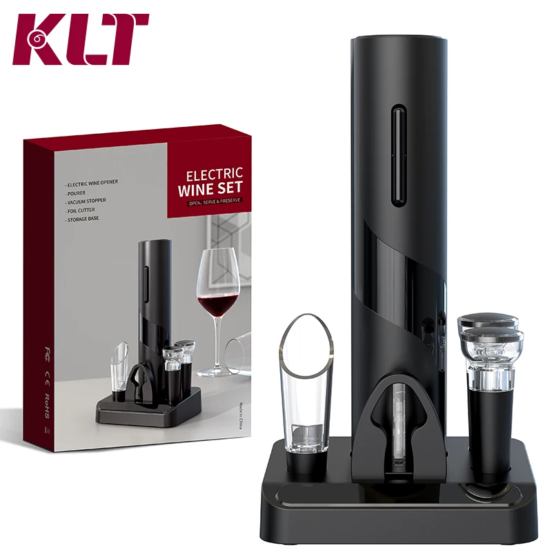 High quality Multifunction Wine stopper, wine pourer, Electric Bottle Opener Gift Set for ins Style