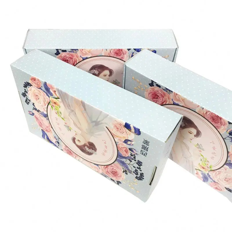 Переработанная круглая упаковочная Подушка ожерелье ювелирные изделия красочные коробки для покупок из гофрированной бумаги самолета