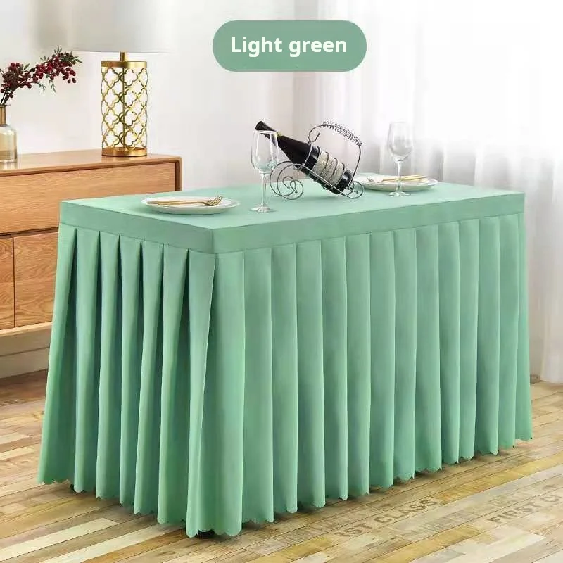 Elegant Pleated Skirt for Exhibitions and Events High Quality Tablecloth for Banquets and Conferences