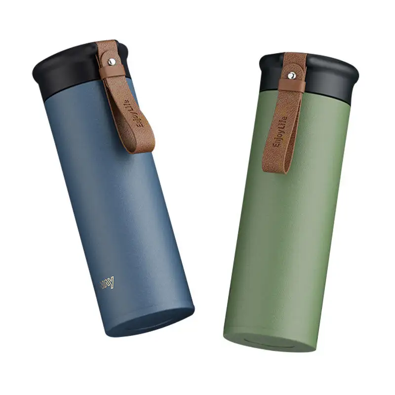 Feiyou Portable Business Double Wall Vacuum Travel Drinking Water Bottles Stainless Steel Water Bottles With Tea Filter