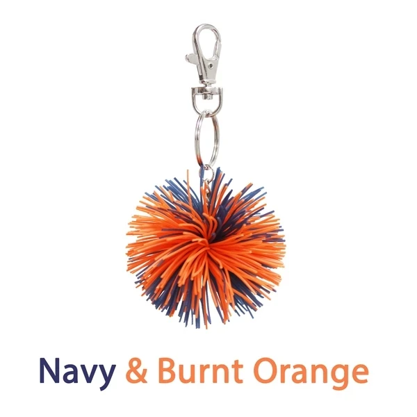 XH пользовательский Радужный Yummy Gummy Pom брелок, ароматизированный мягкий силиконовый брелок для сумок аксессуары