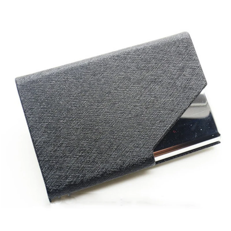 Custom bulk fashion stainless steel metal business name card holder