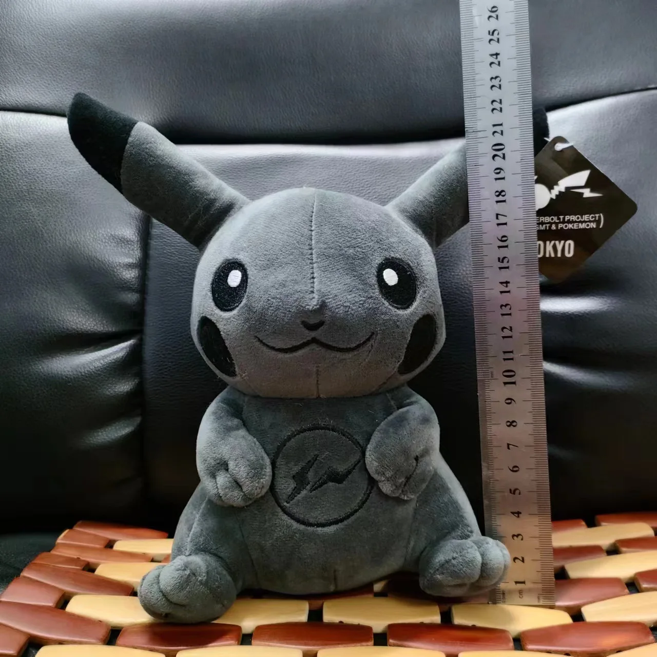 Creative Lighting Pokemoned Plush Toys Anime Plush Toys Kawaii Black Pikachuu Cosplay Stuffed Plushie Kids Toys