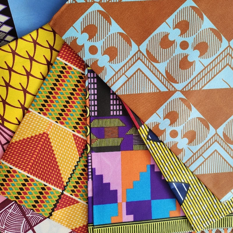 ZHAORUN 100% polyester super java veritable block wax printed khanga clothing fabric hitarget sanhe