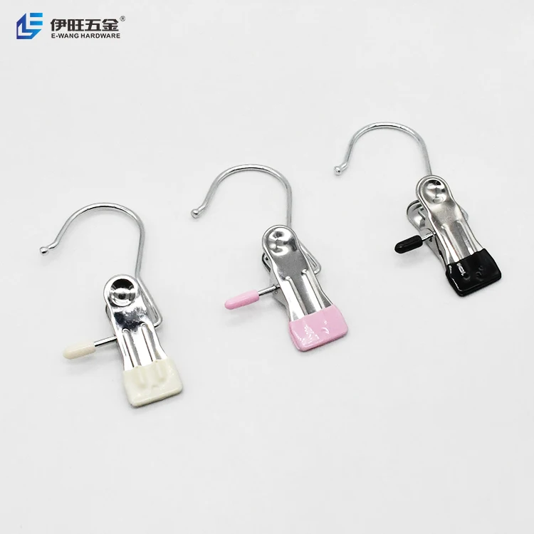 YIWANG Anti Slip Laundry Hanging Hooks Socks Metal Clips Pants Hangers