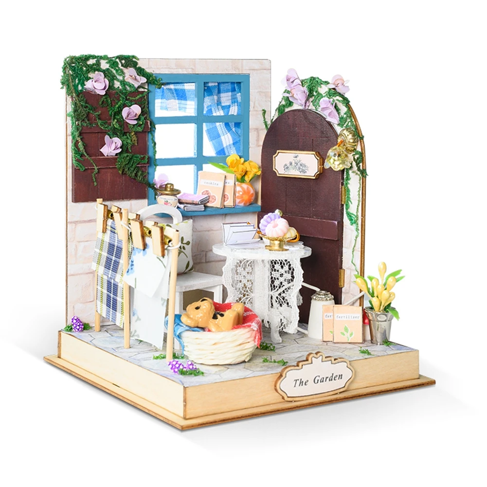 IIECREATE DIY Kit Wholesale Wooden Architecture Assemble Handmade Dolls Fashion Toys High Quality Model Accessories Doll House
