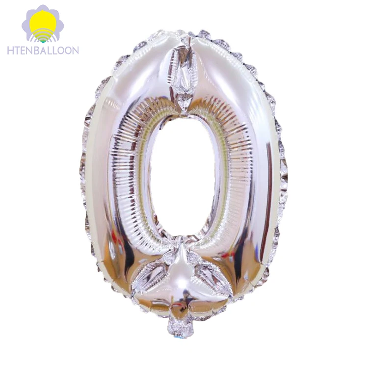 40inch Party Supplies Happy Birthday Balloons Large 0-9 Gold&silver Foil Number Balloon