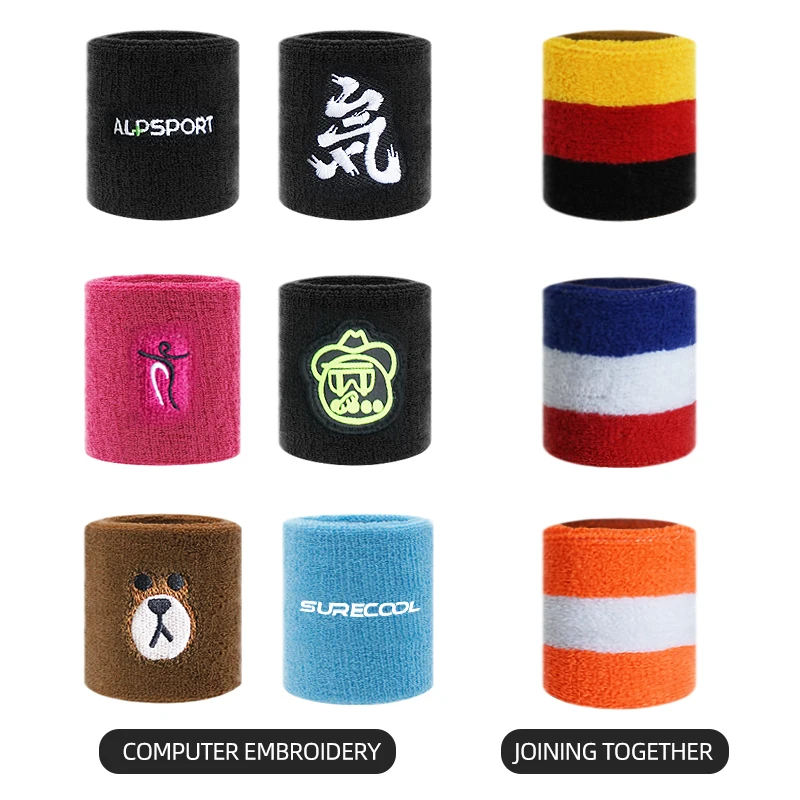 Absorb Wrist Sweatbands for Football Basketball Running Comfortable Towel Wristbands Tennis Wrist Support