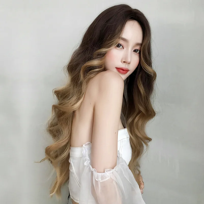 
Nable silk base long curly classic full quality 13x6 blonde bangs Mongolian afro kinky human hair clip in hair extension for bla 