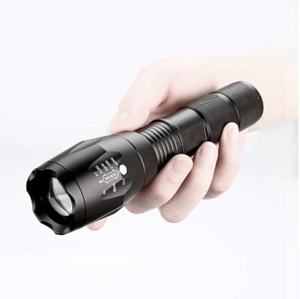 Most Powerful Waterproof LED Flashlight High Power 5 Modes XM-L T6 L2 V6 Zoomable Rechargeable Focus Torch 1 * 18650 26650