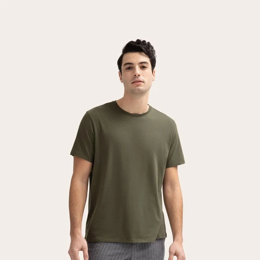 Мужская органическая футболка MGOO с принтом логотипа, индивидуальная футболка, OEM дизайн, 100% хлопок, мужские футболки без рисунка для продажи