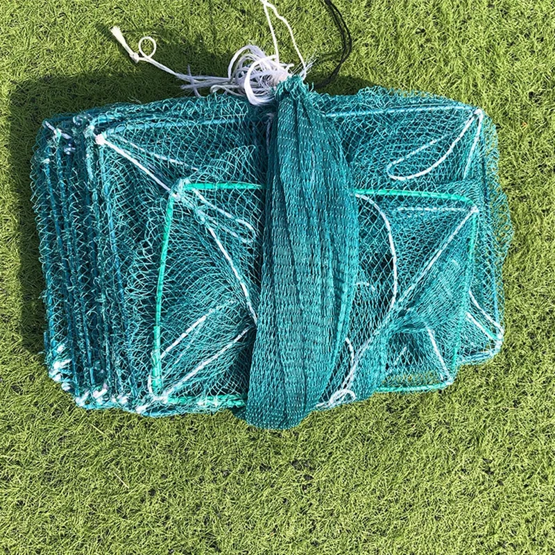 Кастинговая сеть из зеленого полиэтилена жаберная длинная рыболовная клетка ловушка для всех видов рыб 21 см * 32 27 оправ (Bubu Naga)