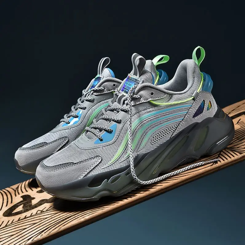 Стильные мужские повседневные летающие тканые модные кроссовки на заказ