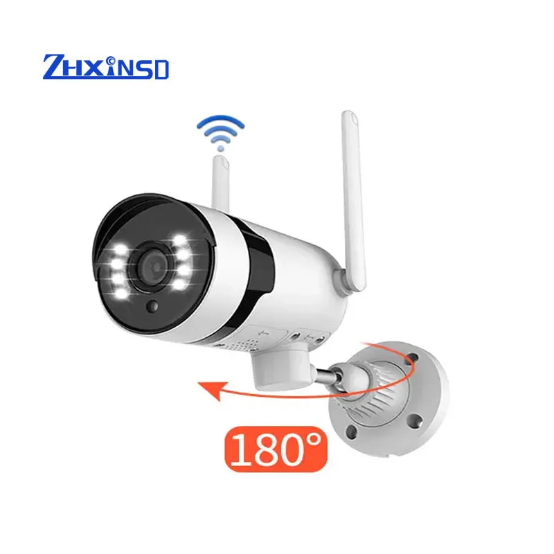 Two way audio  WiFi Night Vision Outdoor Bullet IR Waterproof CCTV Camera Wireless wifi camera