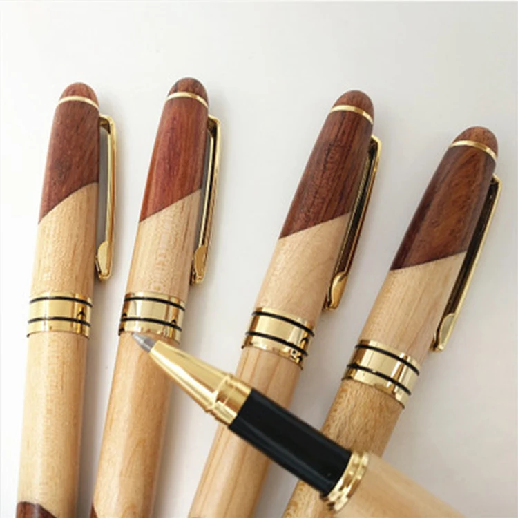 Wholesale new fashion good quality wooden pen box set kits wooden craft pen