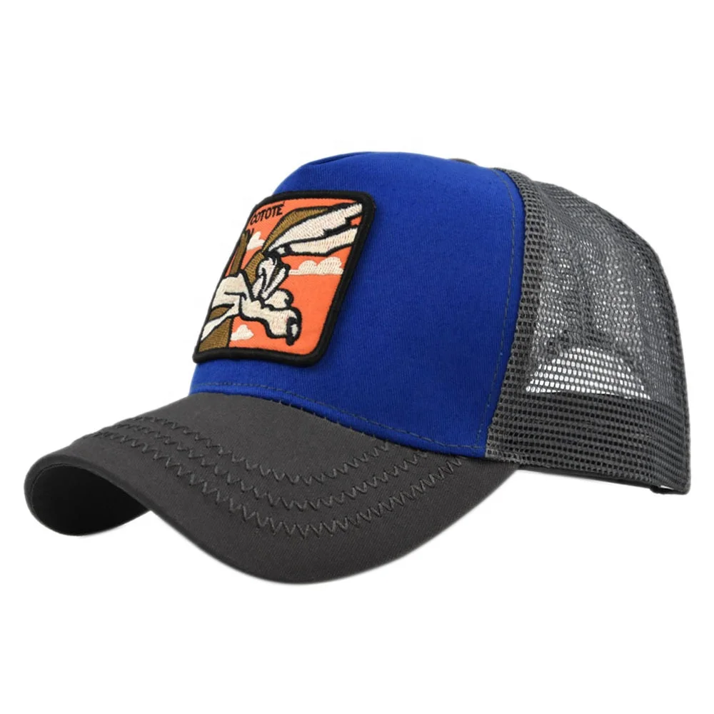 Спортивная Модная хлопковая бейсболка с анимацией животного мужская и женская в стиле хип-хоп сетчатая для