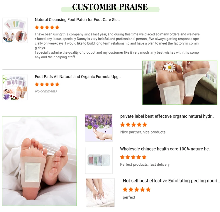 Original Factory Customized Wholesale Bamboo Detox Foot Patch Detoxification For Rapid Foot Care And Pain Relief