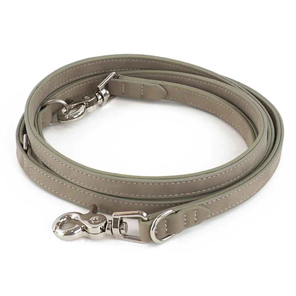 New Style Pet Accessories Adjustable Leather Dog Leads and Collars Luxury Gold Hardware Dog Leash