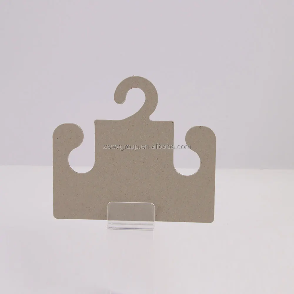 Recycled Custom Size Logo Shape Shoes Paper Cardboard Hanger Hook