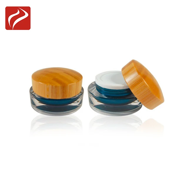 2g 5g 10g 15g 30g 50g 100g Wholesale Cone Shaped Plastic Acrylic Jar With Bamboo Lid