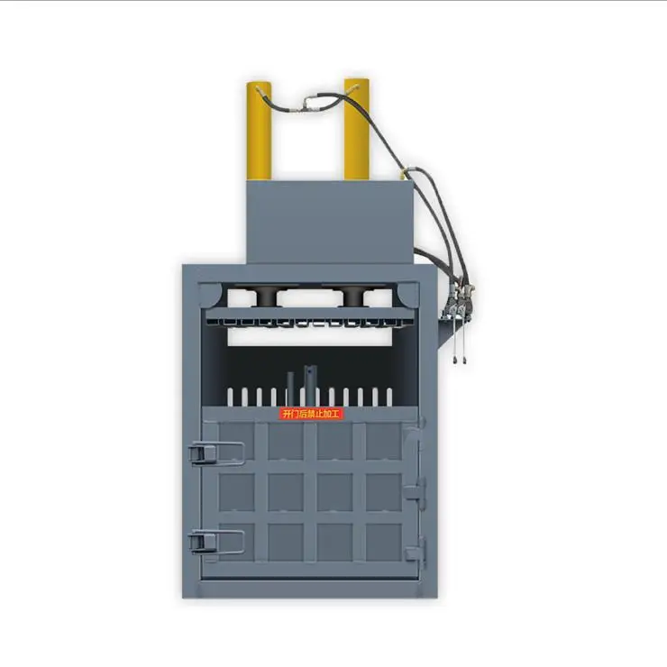 Vertical Plastic Baler hydraulic pressing baler pelleting 20 ton press corrugated box   hydraulic waste baler