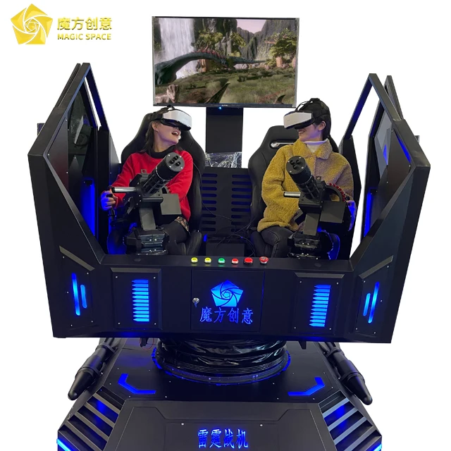 Laser Shooting VR Simulator 360 Degree Air Shoot Game Machine with Gatling Gun MR Equipment Headset for Sale
