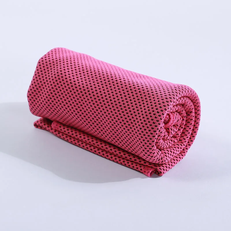 custom logo sublimated printed evaporative instant cool sports travel gym beach stay cool microfiber cooling towel