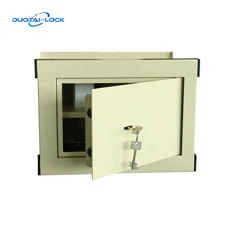 Mini size fireproof hotel household deposit security key lock safe box