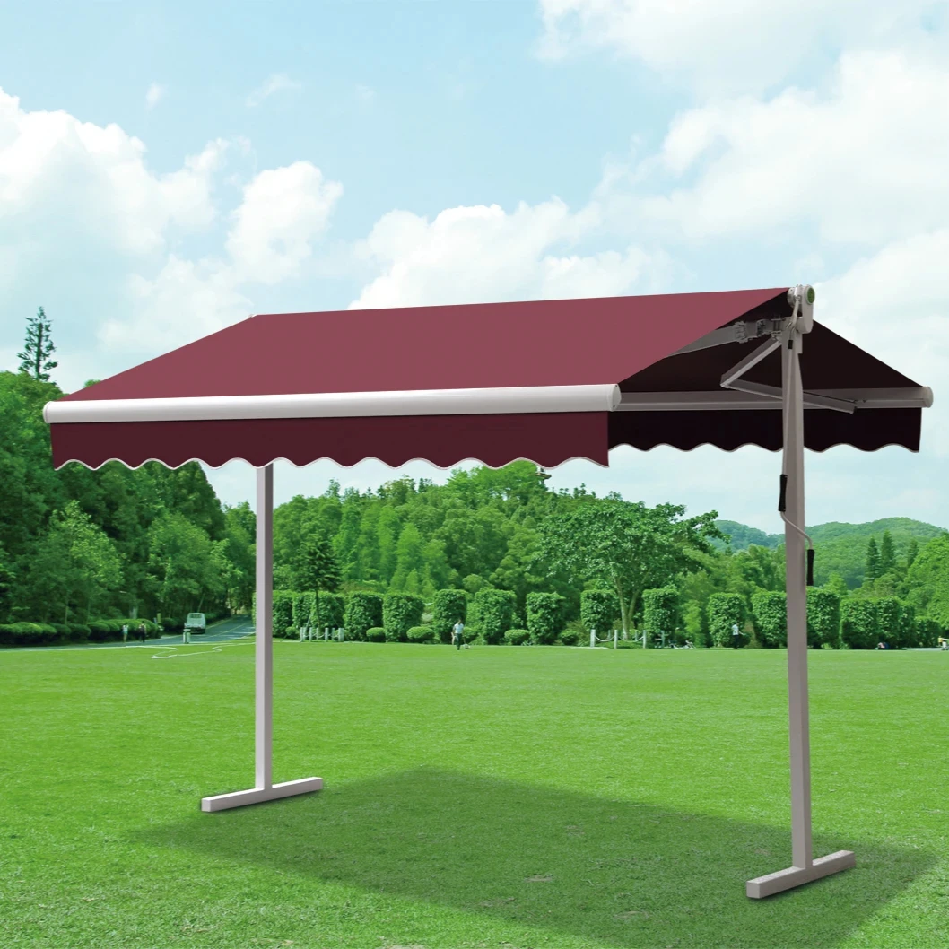 waterproof sunproof retractable side wall automatic motorized awning outdoor slope retractable awning awning for motorcycles