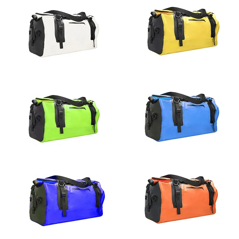 Yuanfeng Customized 28L 60L Large Capacity Hand Carry Travel Bag Camping Gym Boating Sport waterproof Duffel Bag