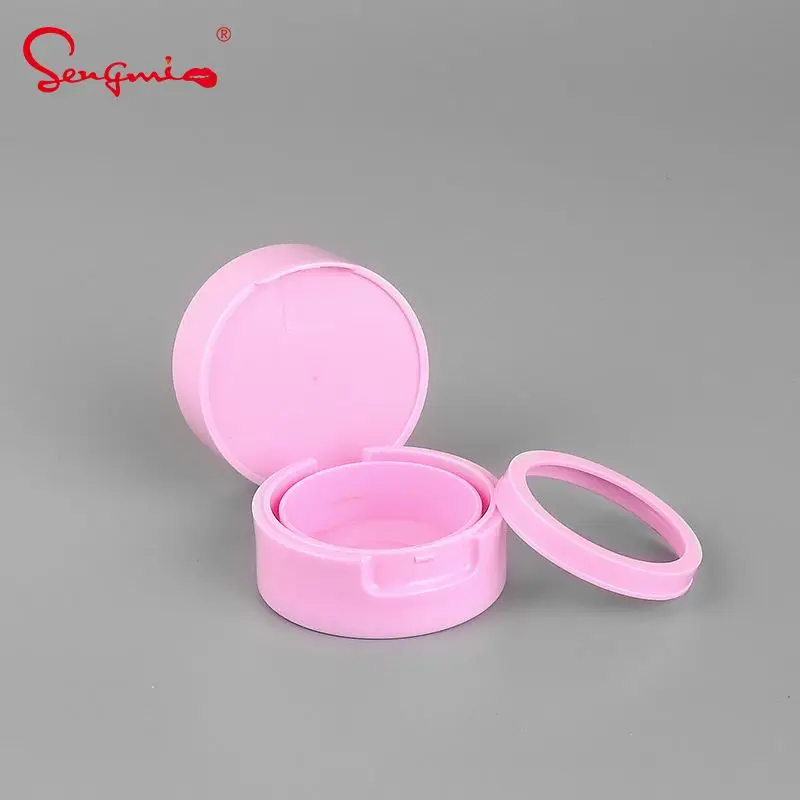 Unique Cute Heart Shape Stamp Blusher Case Air Cushion Blusher Container Case with Heart Sponge Puff