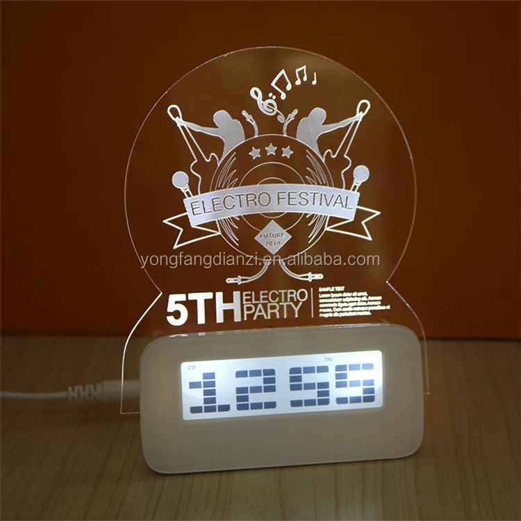 Hot Sales Led Smart Night Light Digital Alarm Clock
