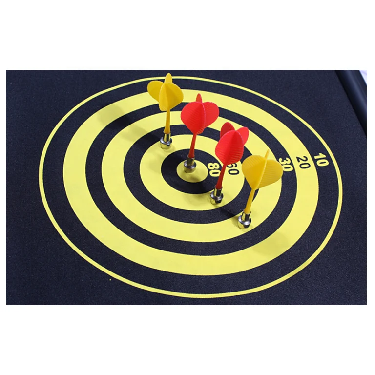 Target Fabric Magnet Dartboard Safety Roll Up with 6 Darts